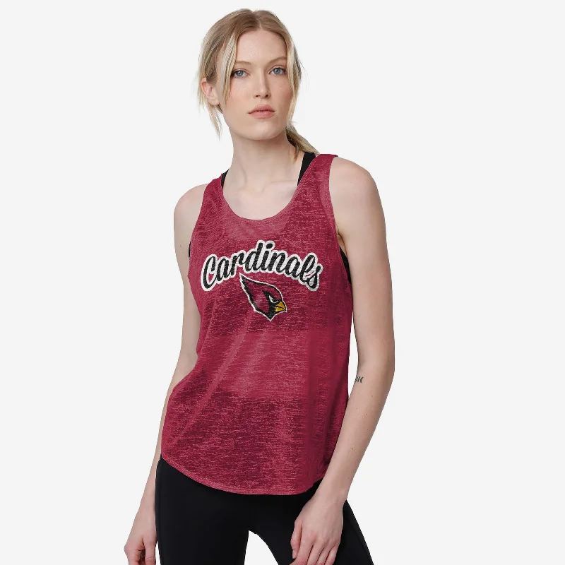 Arizona Cardinals Womens Burn Out Sleeveless Top