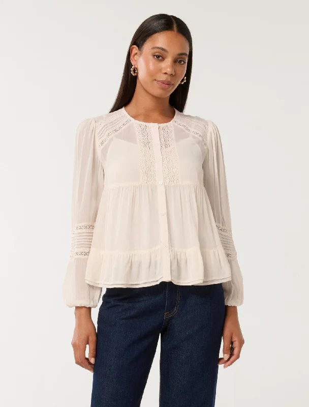 Hartley Lace Trim Top