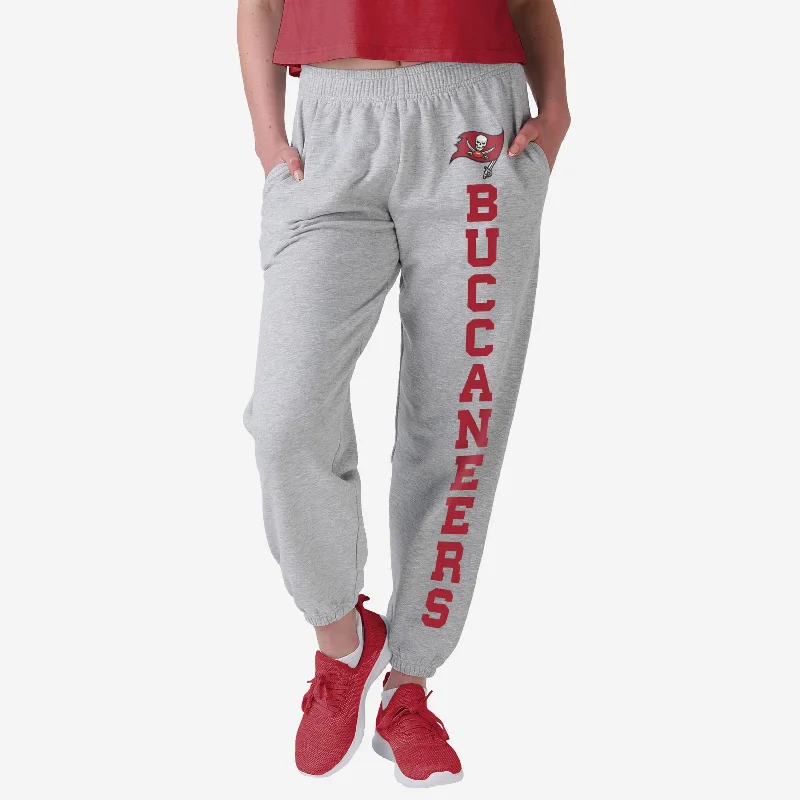 Tampa Bay Buccaneers Womens Big Wordmark Gray Sweatpants