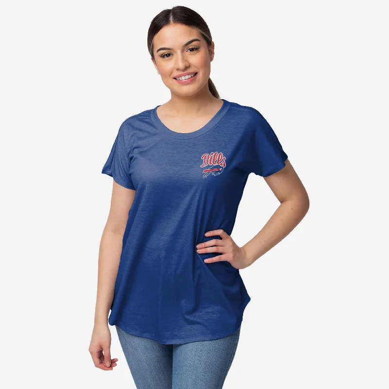 Buffalo Bills Womens Script Wordmark Tunic Top