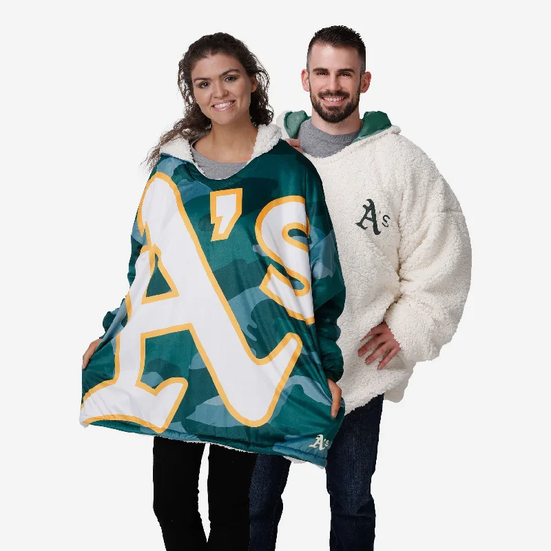 Oakland Athletics Reversible Team Color Camo Hoodeez