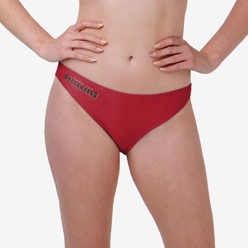 Tampa Bay Buccaneers Womens Solid Wordmark Bikini Bottom