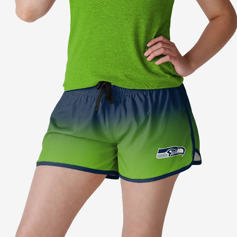 Seattle Seahawks Womens Gradient Running Shorts