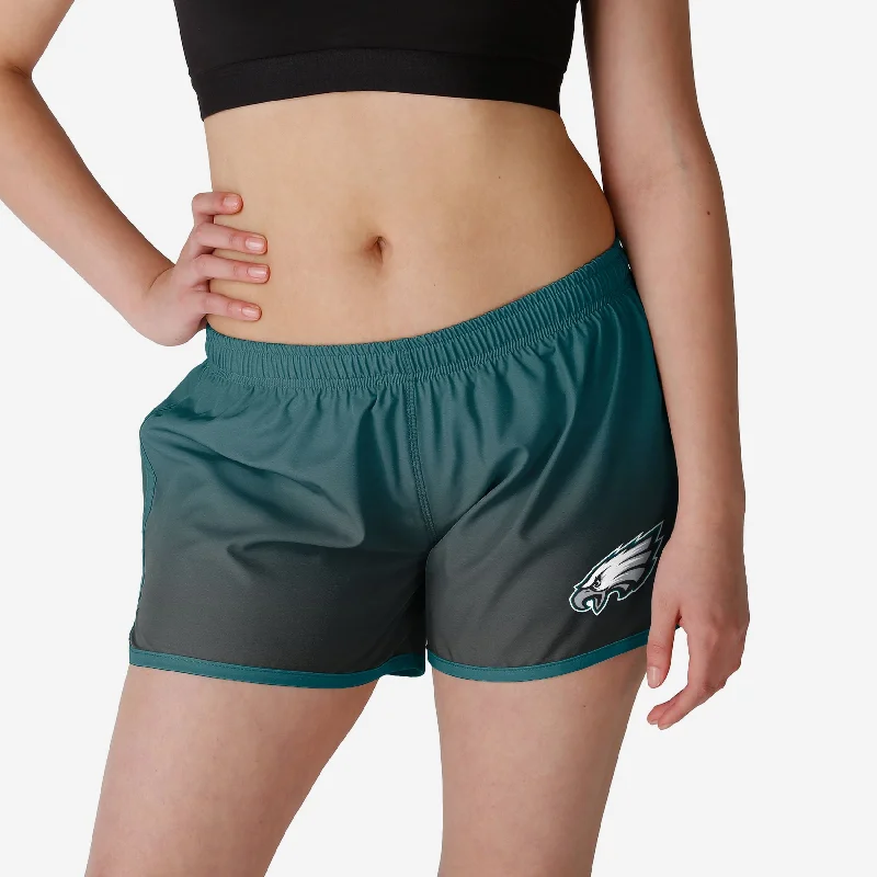 Philadelphia Eagles Womens Gradient Running Shorts