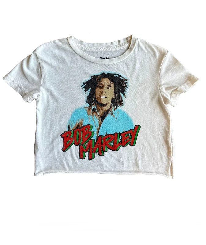 Rowdy Sprout Girls Bob Marley Crop Tee