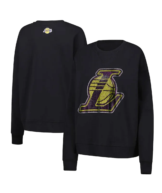 Terez Women LA Lakers Colored Gemstones Crew Sweatshirt