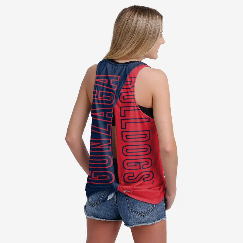 Gonzaga Bulldogs Womens Tie-Breaker Sleeveless Top