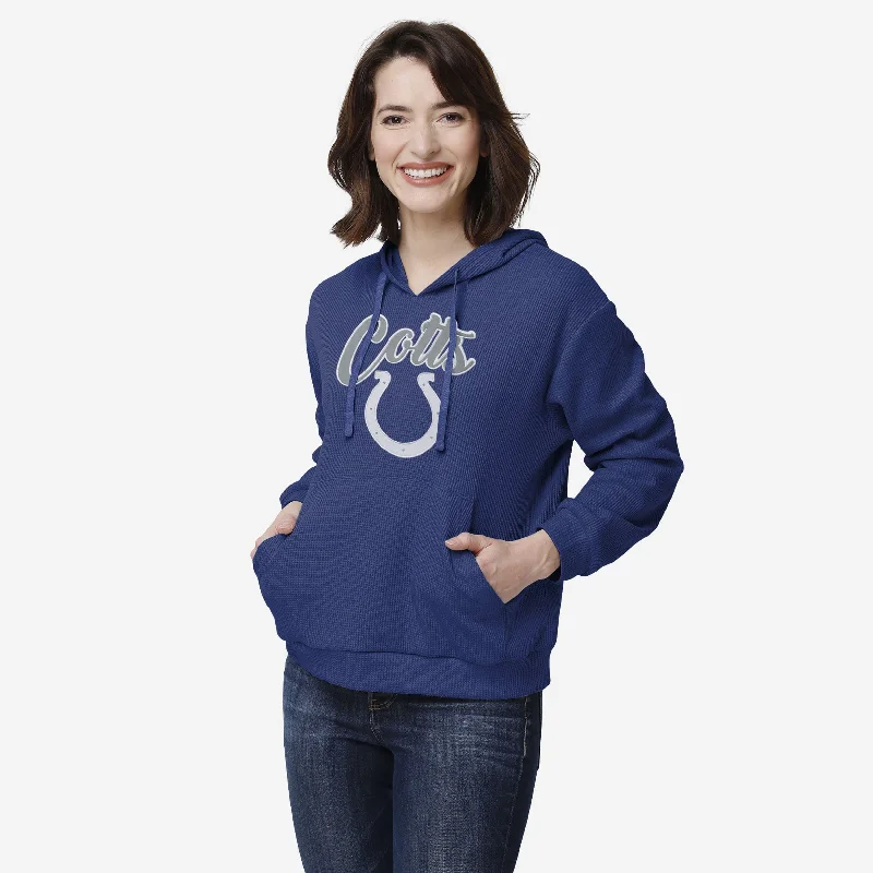 Indianapolis Colts Womens Waffle Lounge Sweater