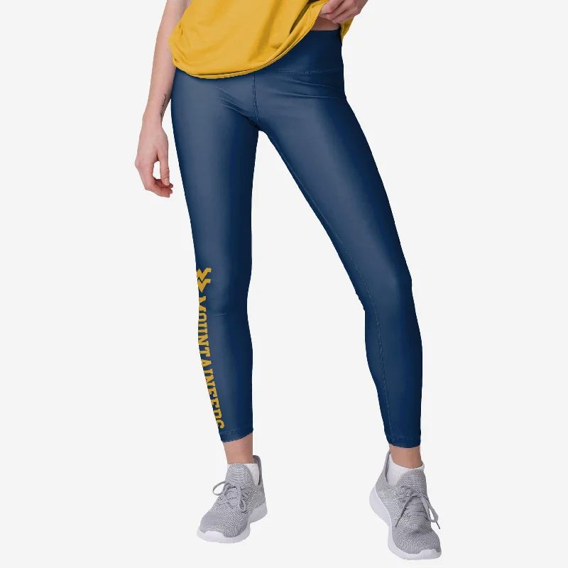 West Virginia Mountaineers Womens Solid Wordmark Legging