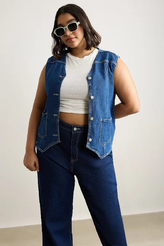 Classic Denim Stretch Vest