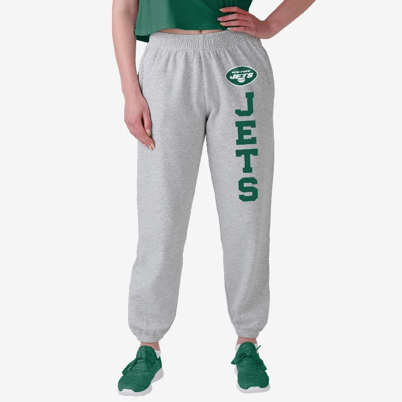 New York Jets Womens Big Wordmark Gray Sweatpants