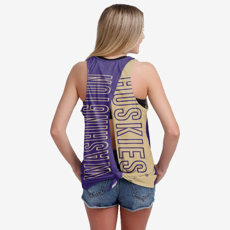 Washington Huskies Womens Tie-Breaker Sleeveless Top