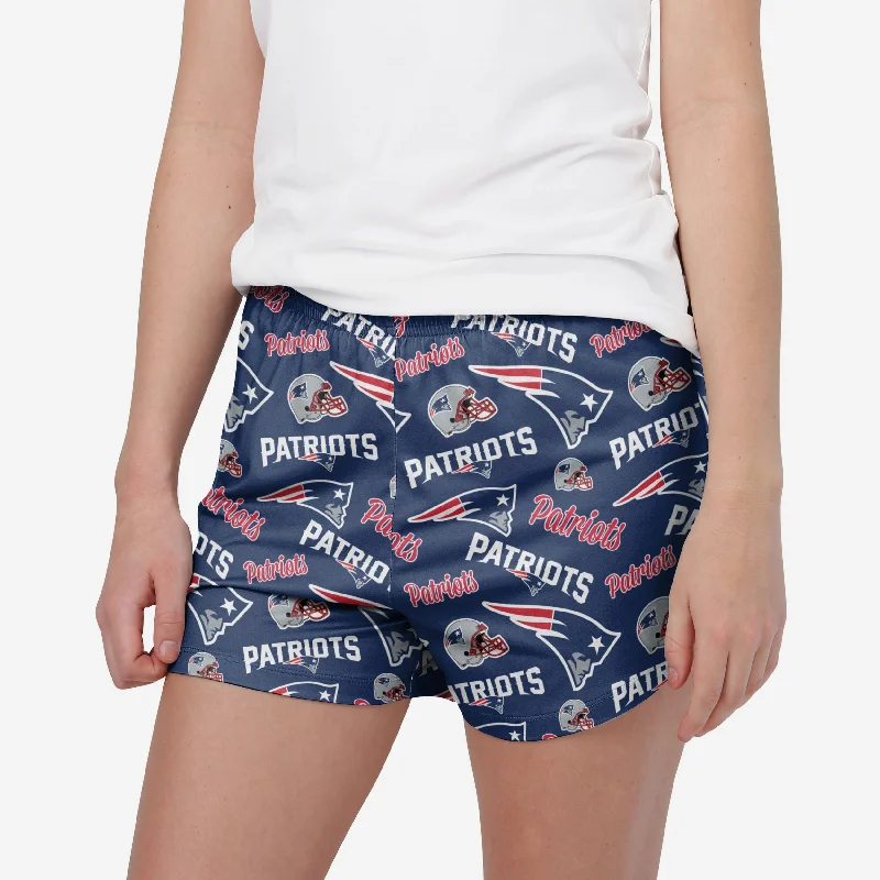 New England Patriots Womens Gameday Ready Lounge Shorts