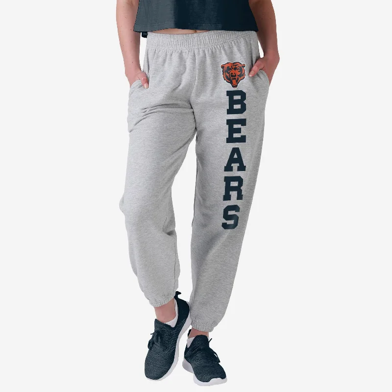 Chicago Bears Womens Big Wordmark Gray Sweatpants