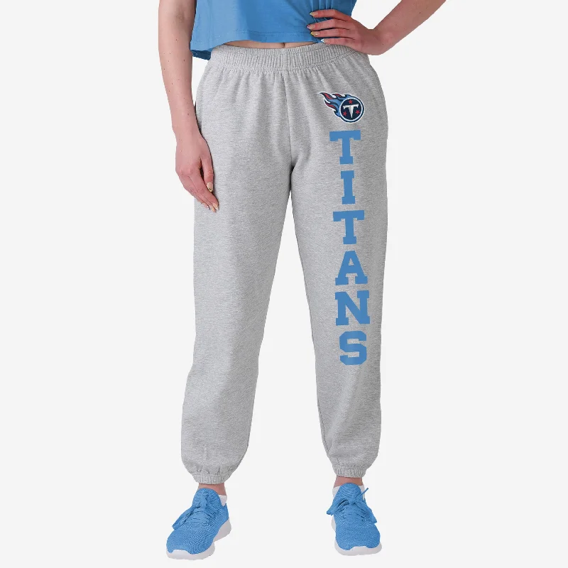 Tennessee Titans Womens Big Wordmark Gray Sweatpants