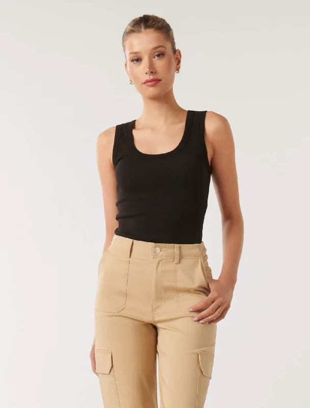 Nori Scoop Front Tank Top