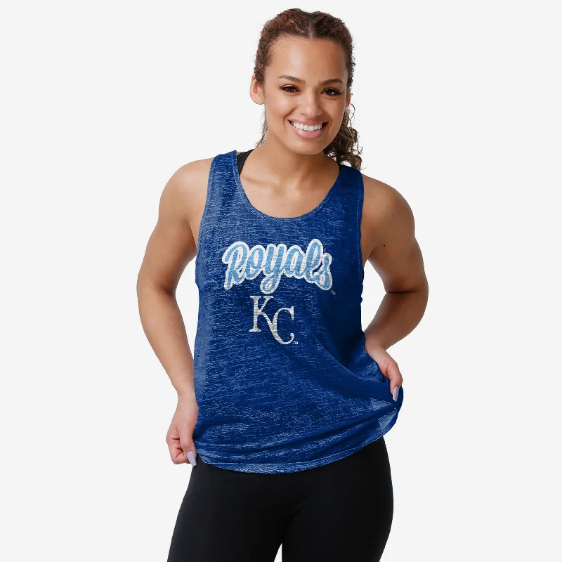 Kansas City Royals Womens Burn Out Sleeveless Top