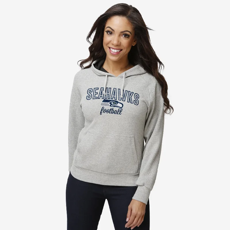 Seattle Seahawks Womens Gray Woven Hoodie