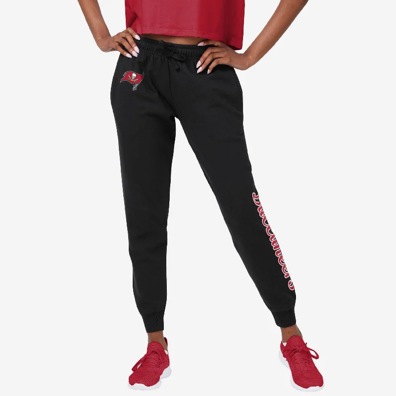 Tampa Bay Buccaneers Womens Script Wordmark Black Joggers