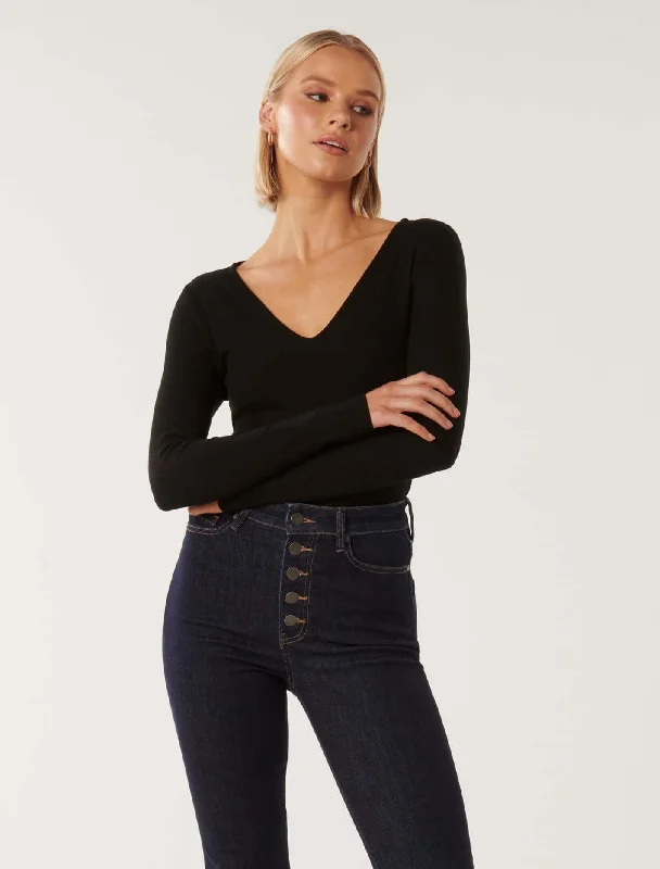 Vera V-Neck Long Sleeve Top