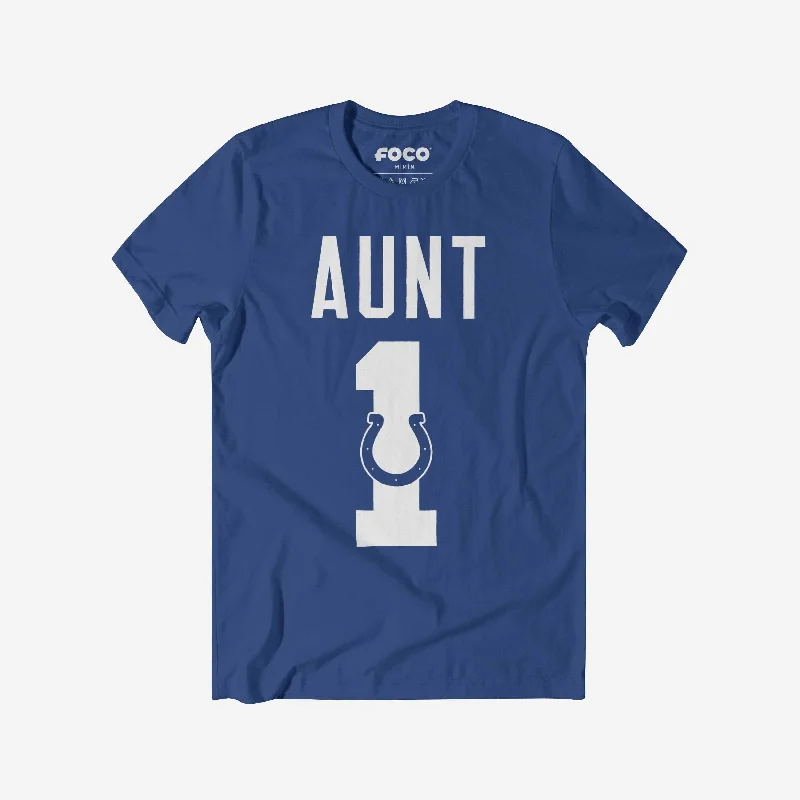 Indianapolis Colts Number 1 Aunt T-Shirt