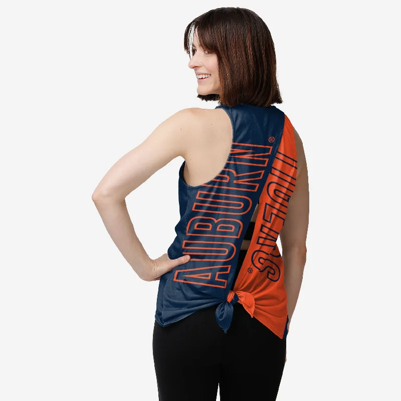 Auburn Tigers Womens Tie-Breaker Sleeveless Top