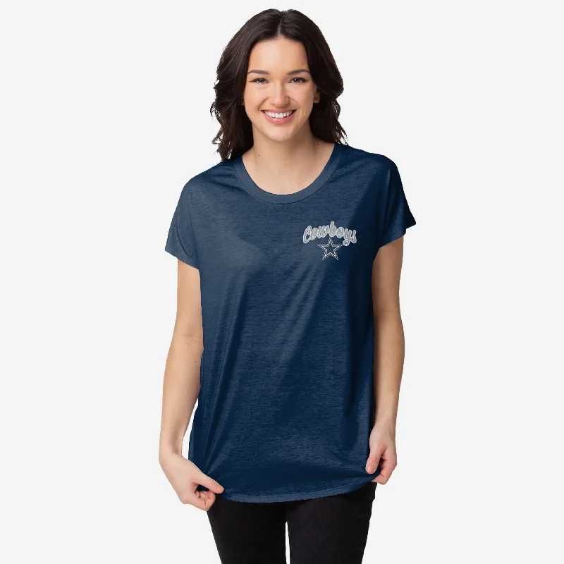 Dallas Cowboys Womens Script Wordmark Tunic Top