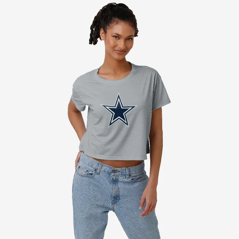 Dallas Cowboys Womens Alternate Team Color Crop Top