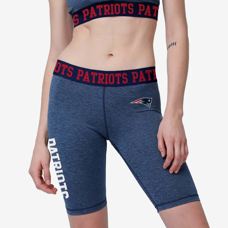 New England Patriots Womens Team Color Static Bike Shorts