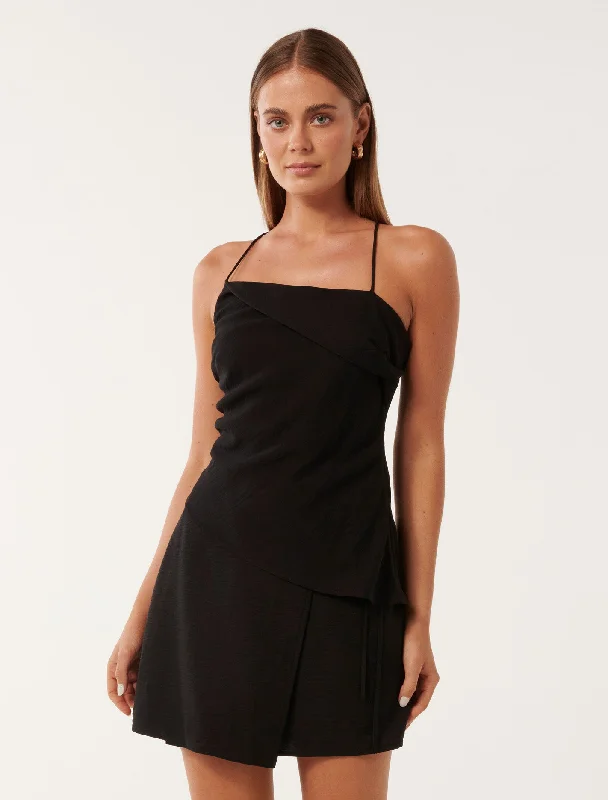 Jiana Draped Asymmetric Top