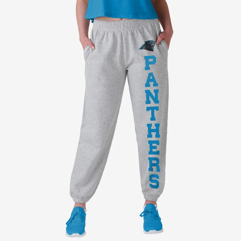 Carolina Panthers Womens Big Wordmark Gray Sweatpants