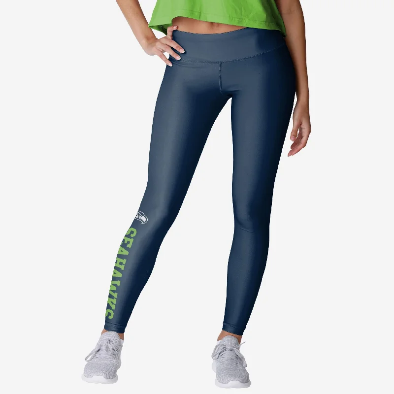 Seattle Seahawks Womens Solid Wordmark Legging