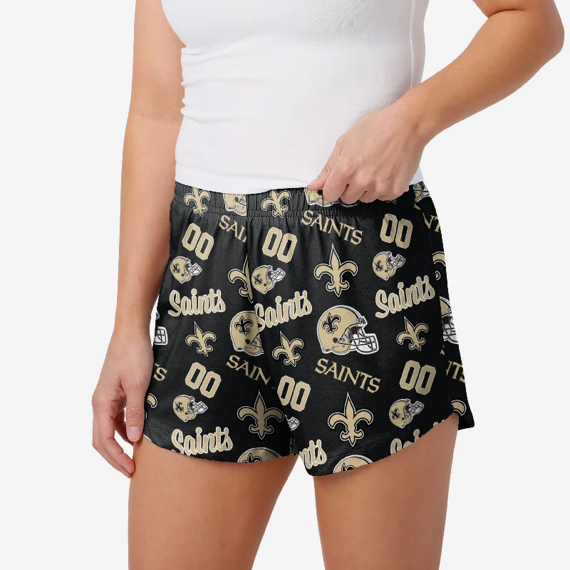 New Orleans Saints Womens Gameday Ready Lounge Shorts