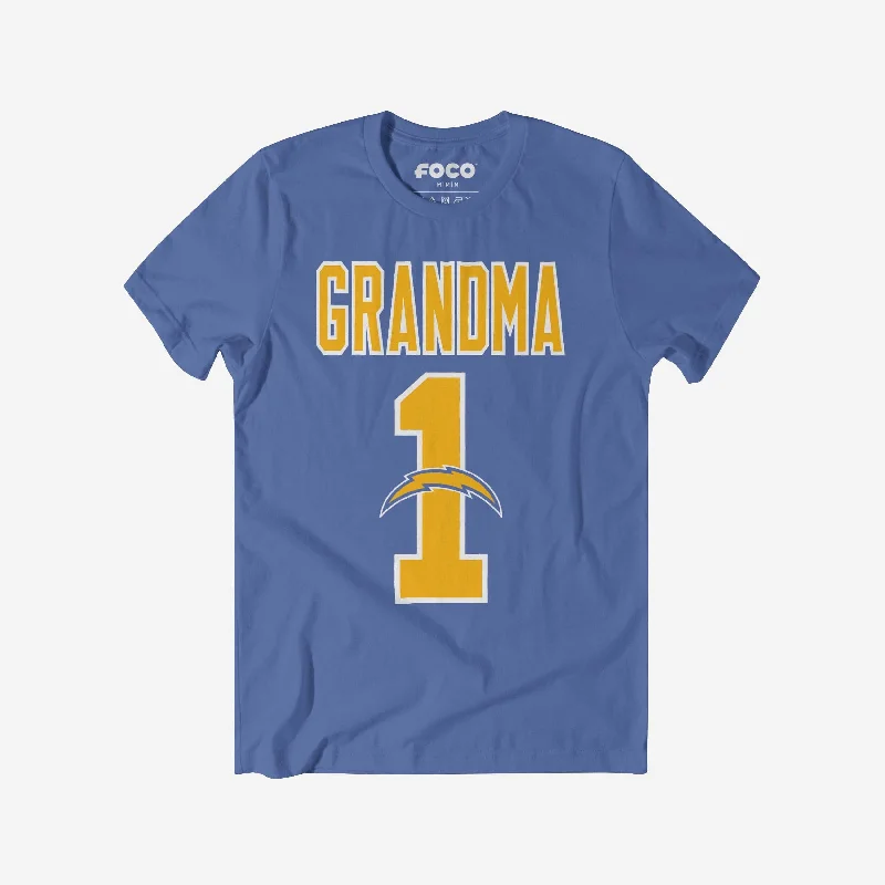 Los Angeles Chargers Number 1 Grandma T-Shirt