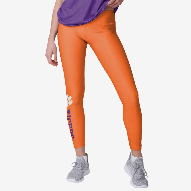 Clemson Tigers Womens Solid Wordmark Legging