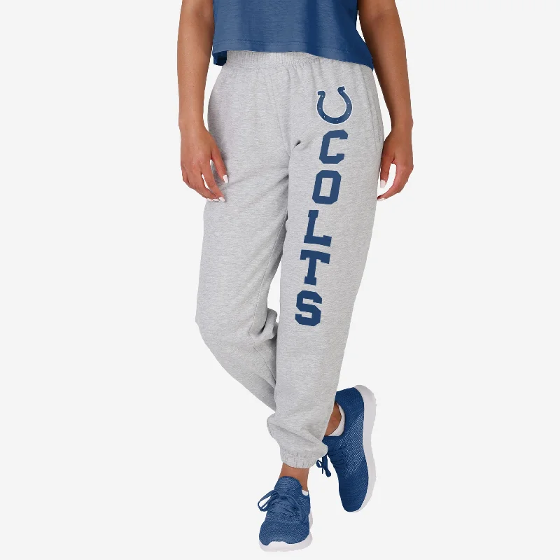 Indianapolis Colts Womens Big Wordmark Gray Sweatpants