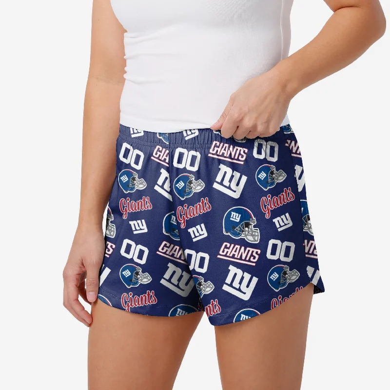 New York Giants Womens Gameday Ready Lounge Shorts