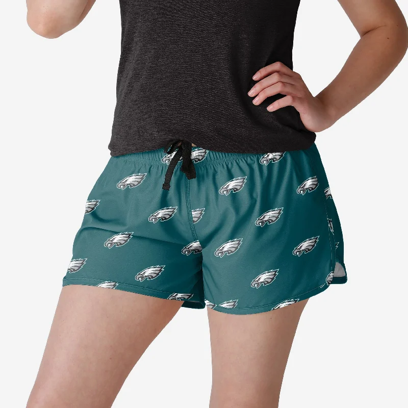 Philadelphia Eagles Womens Mini Print Running Shorts