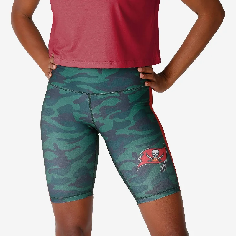 Tampa Bay Buccaneers Womens Camo Bike Shorts