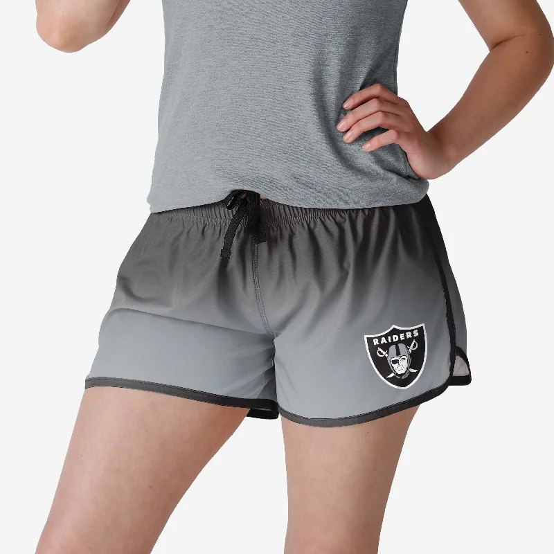 Las Vegas Raiders Womens Gradient Running Shorts