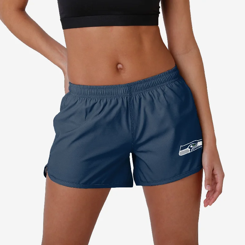 Seattle Seahawks Womens Solid Running Shorts