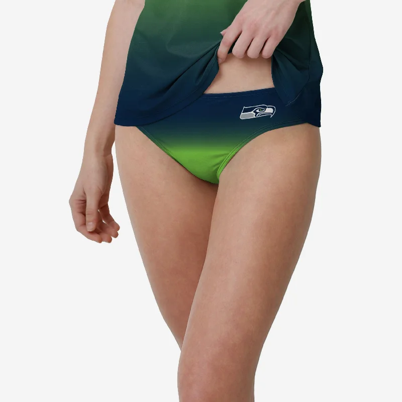 Seattle Seahawks Womens Gametime Gradient Bikini Bottom