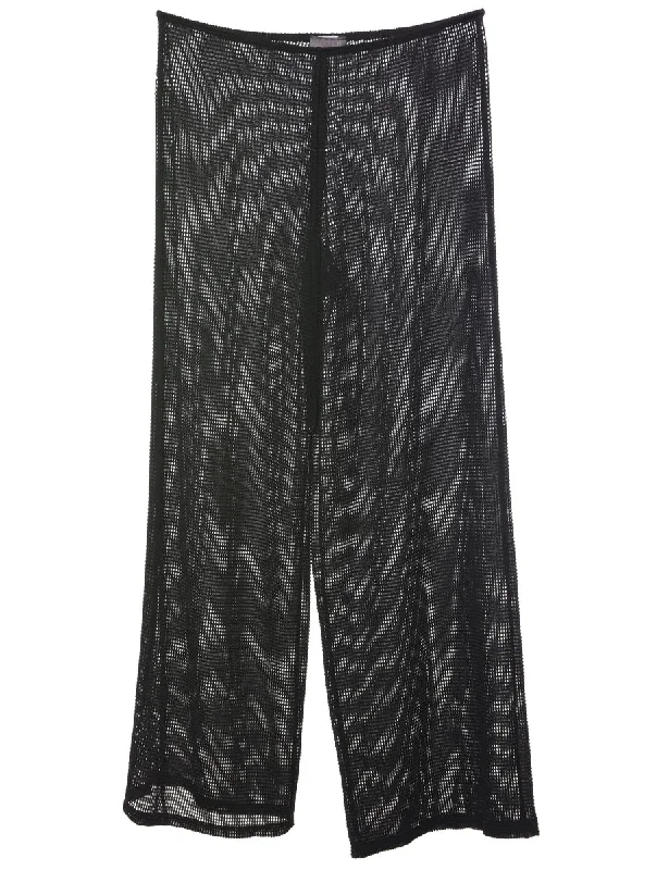 Flared Leg Sheer Trousers - W28 L29