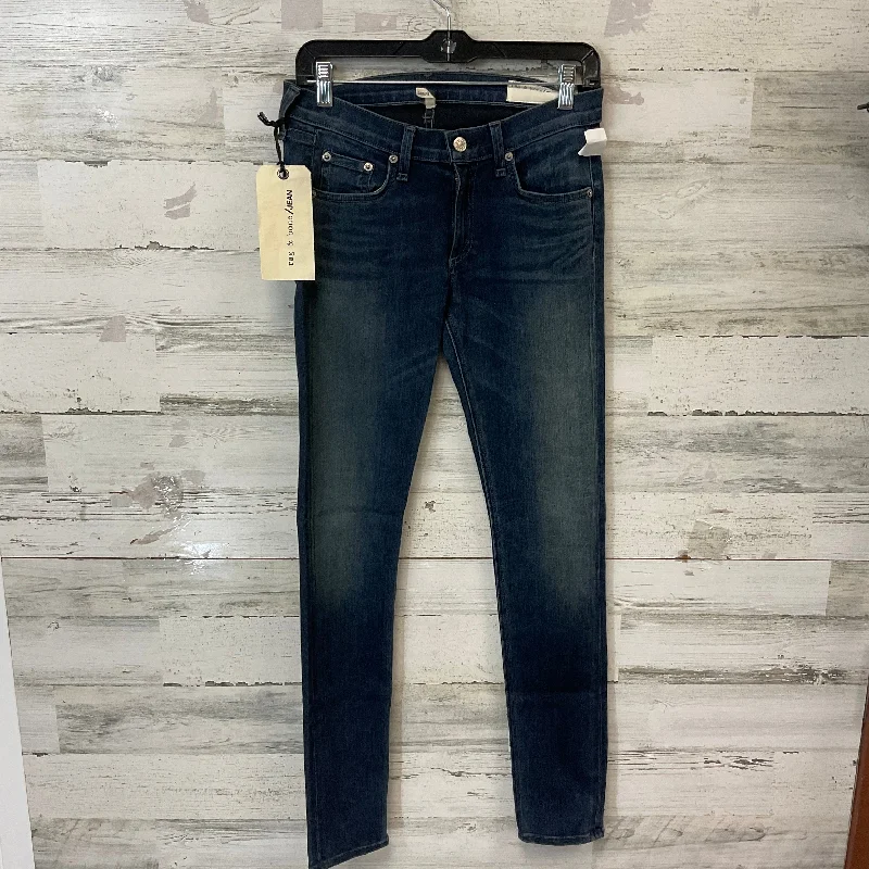 Jeans Skinny By Rag & Bones Jeans In Blue Denim, Size: 4