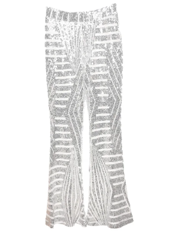 Silver Trousers - W26 L29