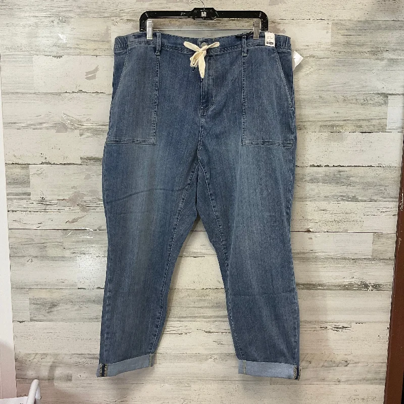 Jeans Straight By Judy Blue In Blue Denim, Size: 20