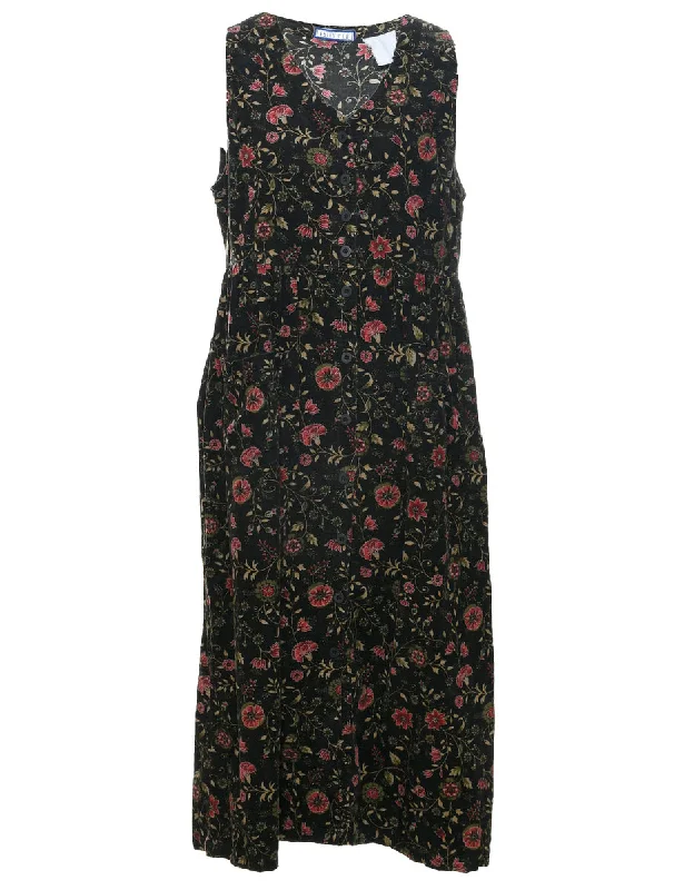 Floral Print Dress - M