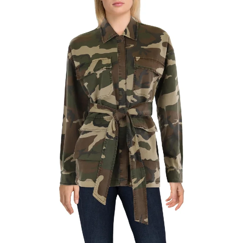 Good American Womens Camo Uniform Utility Jacket