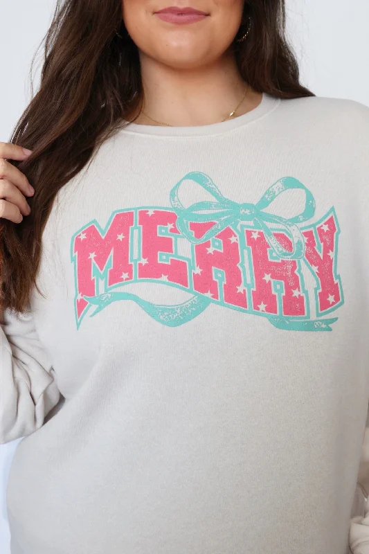 Merry Bow Sweatshirt (FINAL SALE)