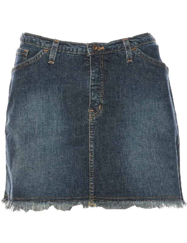 A-Line Denim Skirt - M